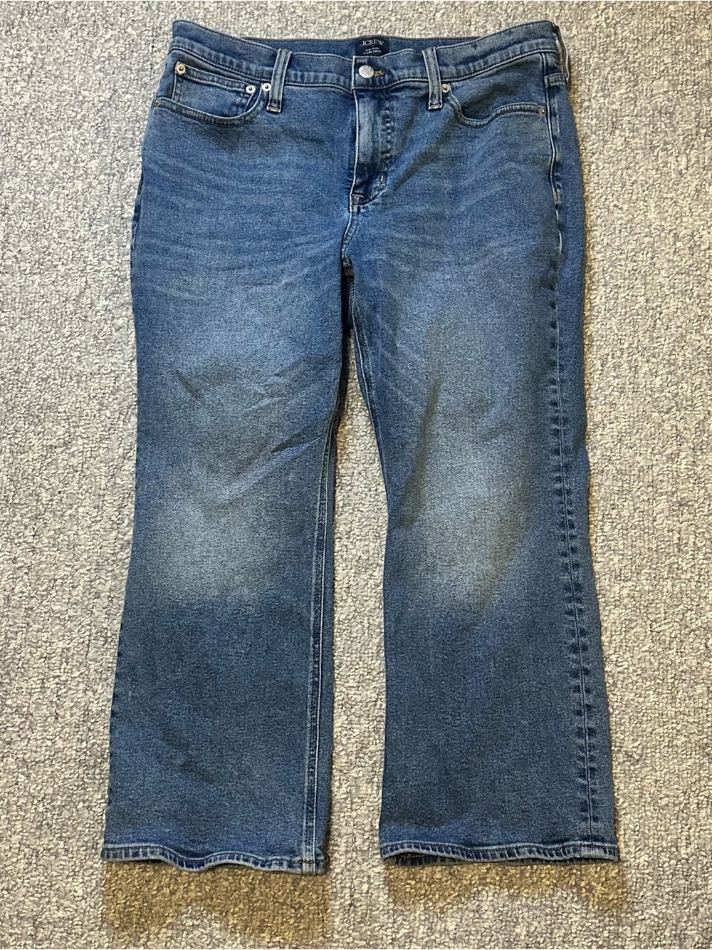 EUC JCrew Mid-Rise Flare Crop—sz 30p